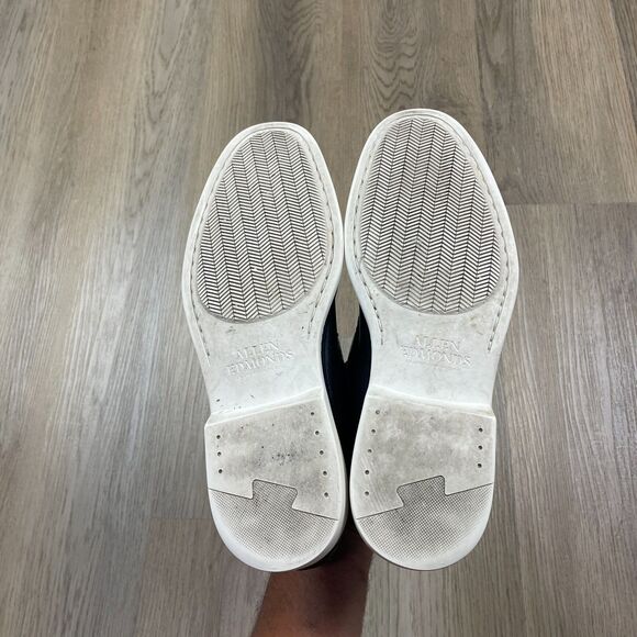 Allen Edmonds Wilder Mens 9 Black Slip On Loafers Venetian Leather Low Top - Picture 7 of 10